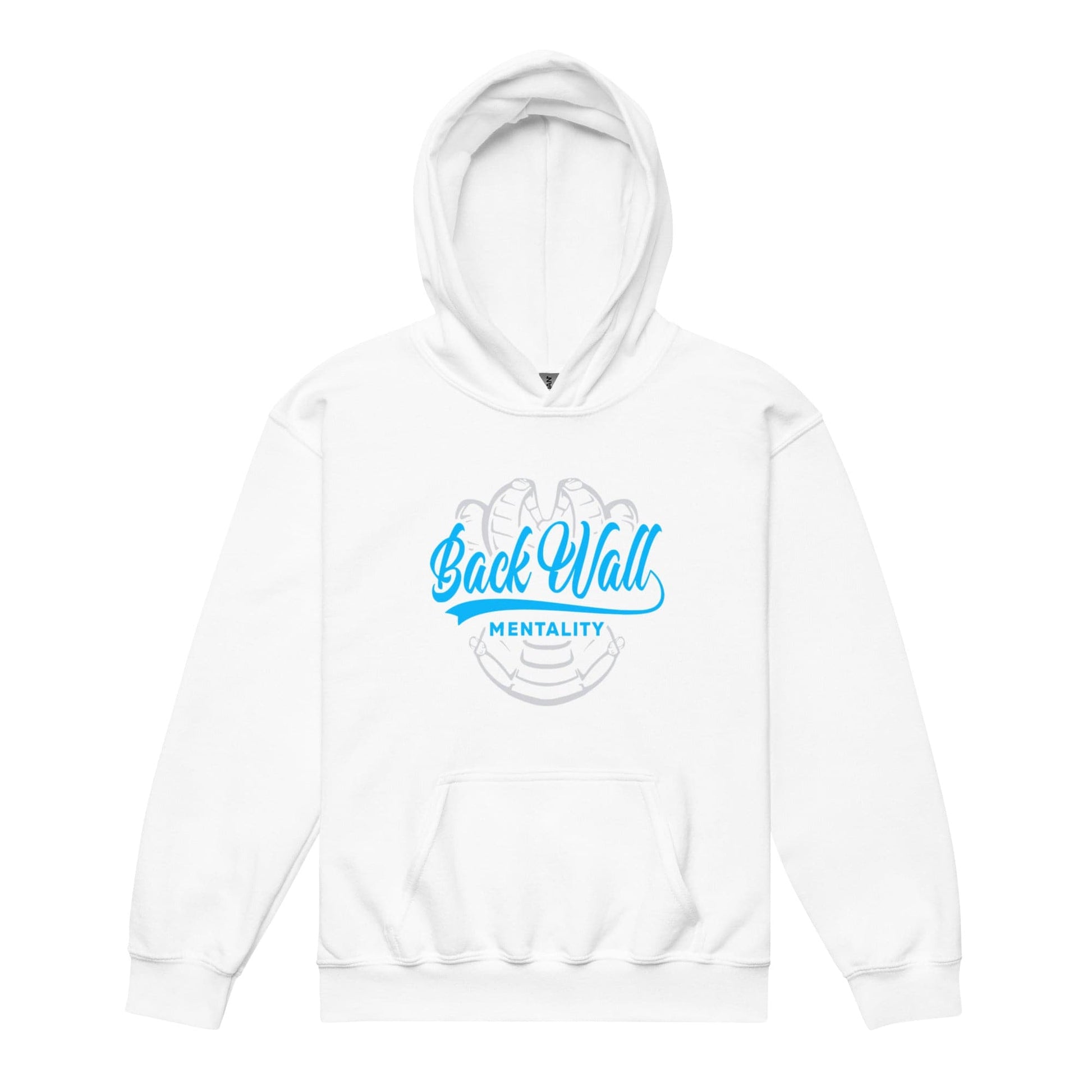 SA Apparel White / S Backwall Mentality Teal - Youth Hoodie