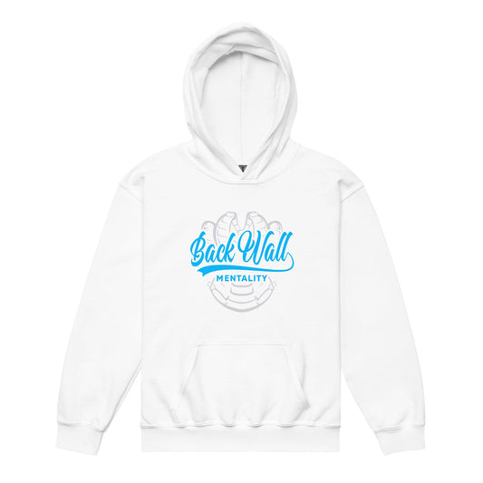 SA Apparel White / S Backwall Mentality Teal - Youth Hoodie