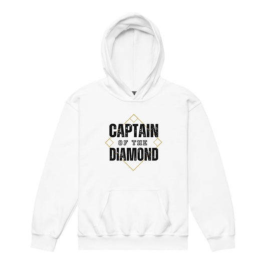 SA Apparel Youth Hoodie White / S Captain Of The Diamond - Youth Hoodie