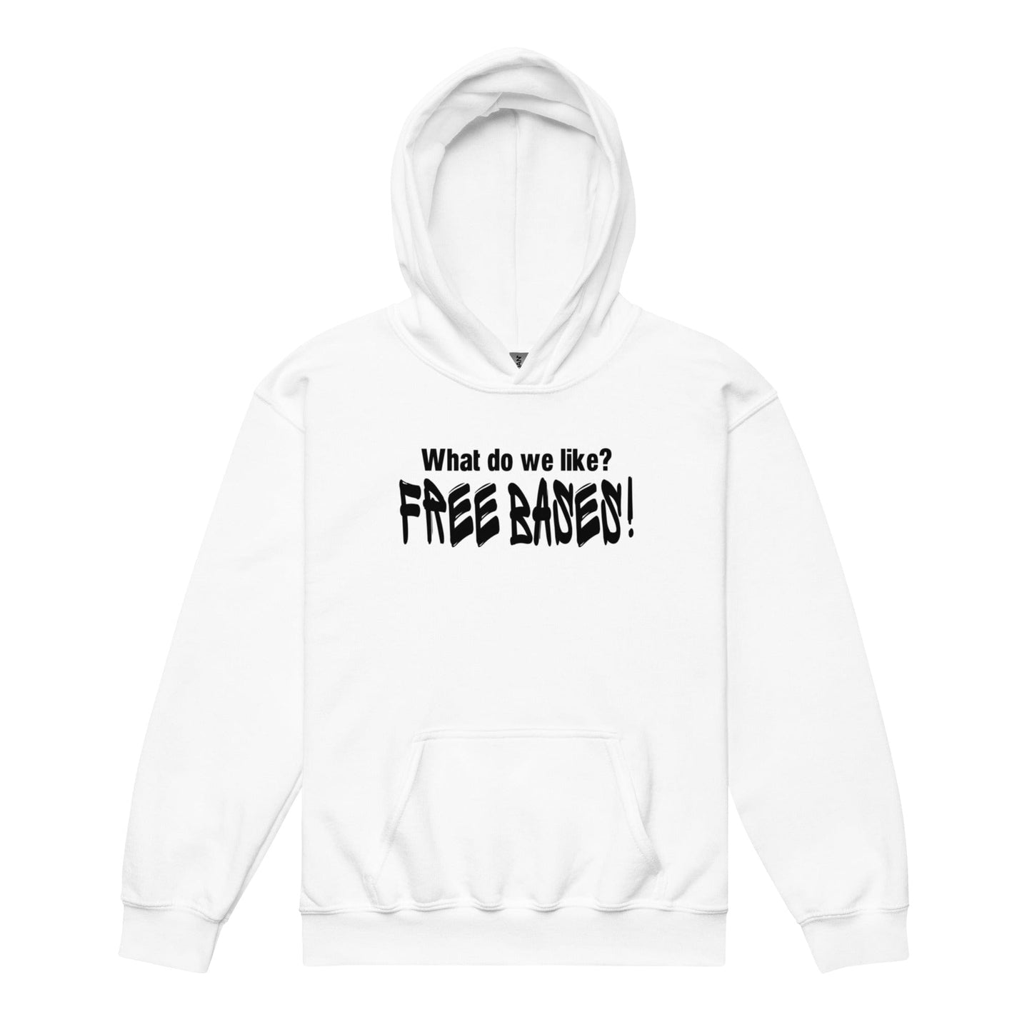 SA Apparel Youth Hoodie White / S What Do We Like, Free Bases - Youth Hoodie