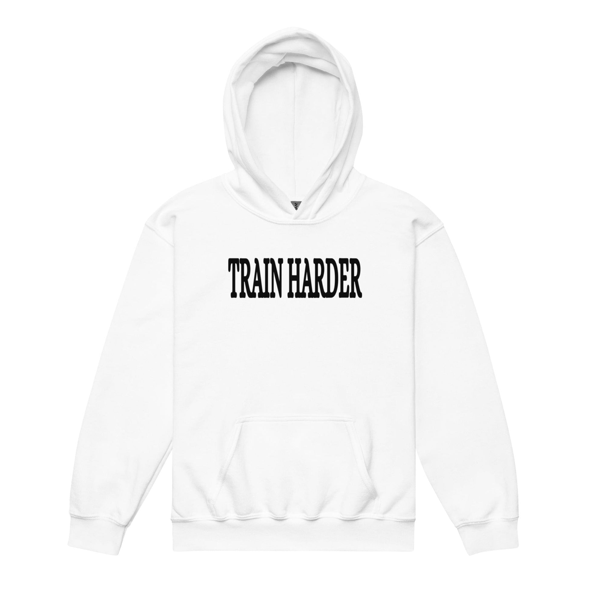 SA Apparel Youth Hoodie White / S Train Harder - Youth Hoodie