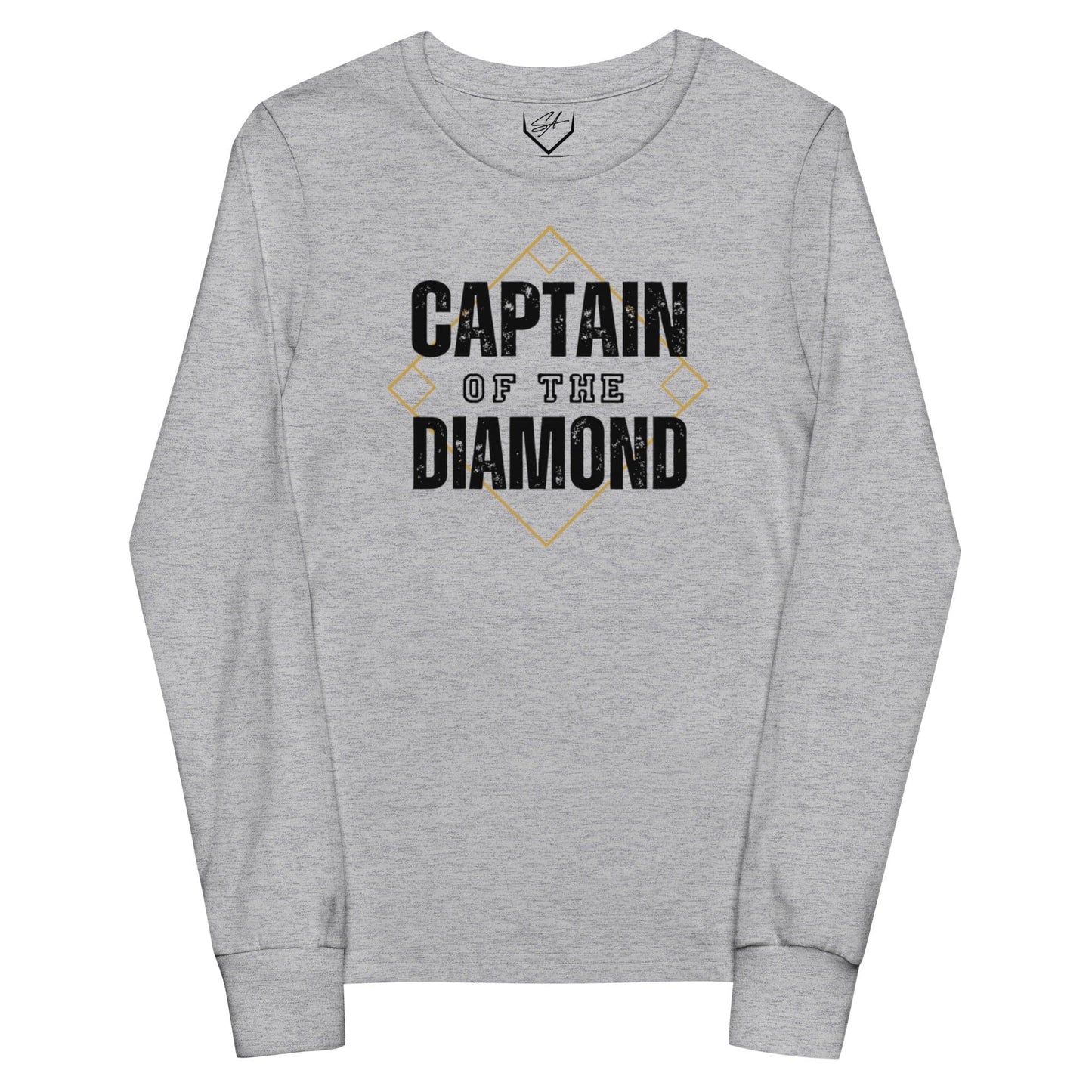 SA Apparel Youth Long Sleeve Athletic Heather / S Captain Of The Diamond - Youth Long Sleeve