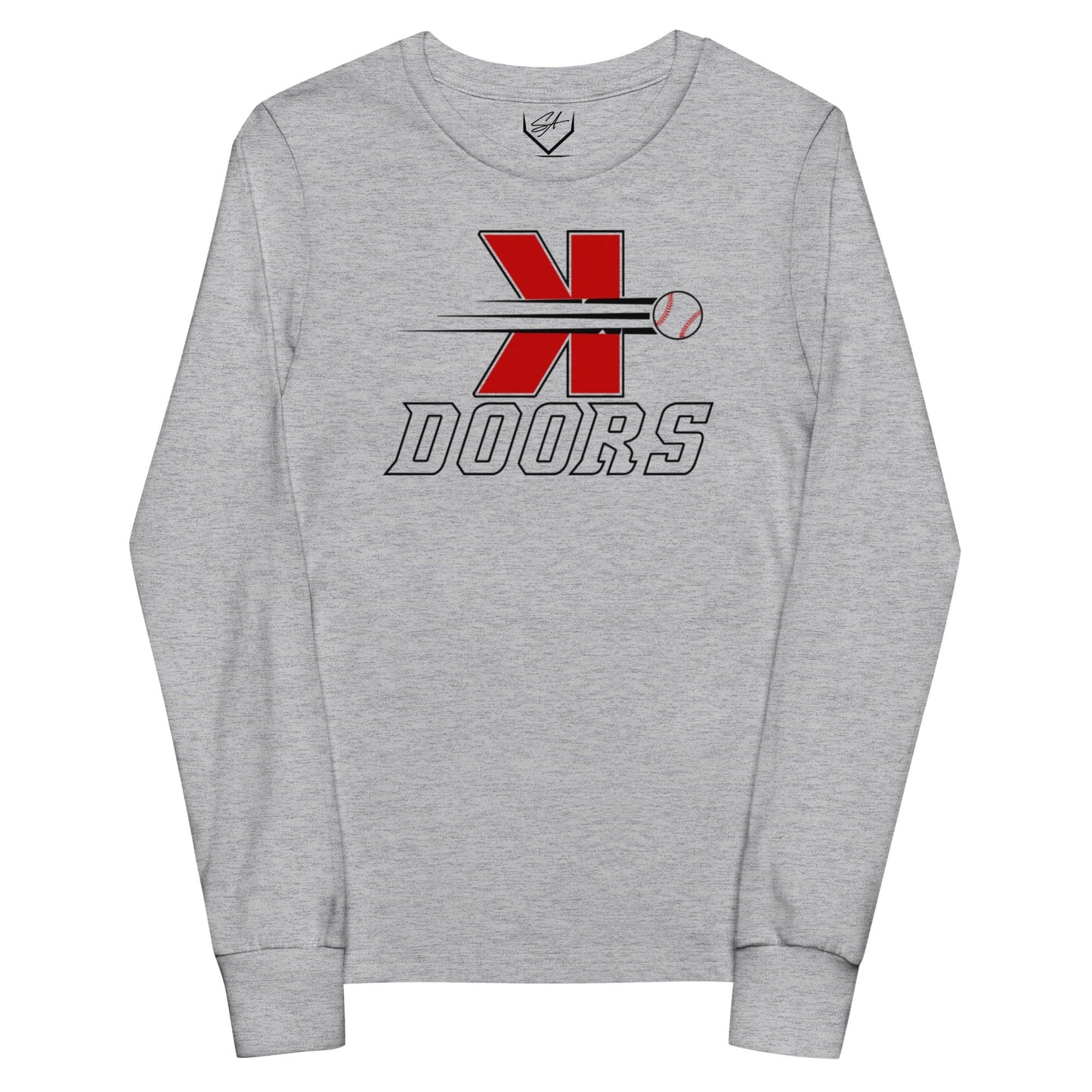 SA Apparel Youth Long Sleeve Athletic Heather / S Doors - Youth Long Sleeve