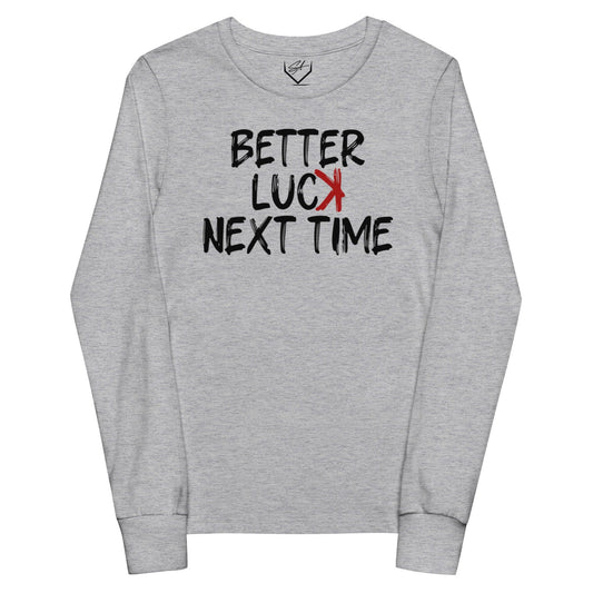 SA Apparel Youth Long Sleeve Athletic Heather / S Better Luck Next Time - Youth Long Sleeve