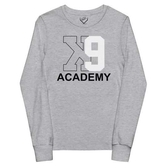 SA Apparel Youth Long Sleeve Athletic Heather / S K9 Academy - Youth Long Sleeve