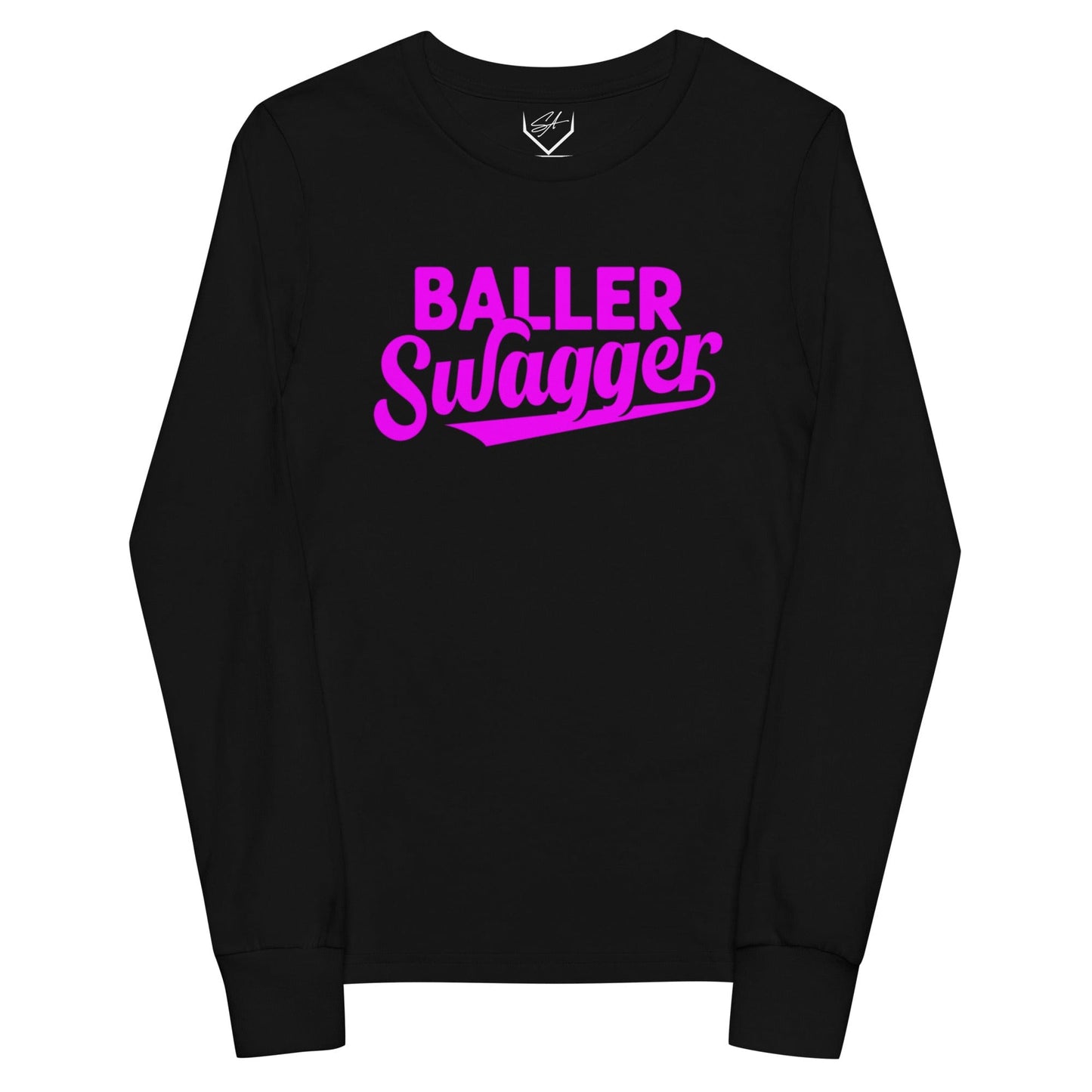 Baller Swagger Pink - Youth Long Sleeve