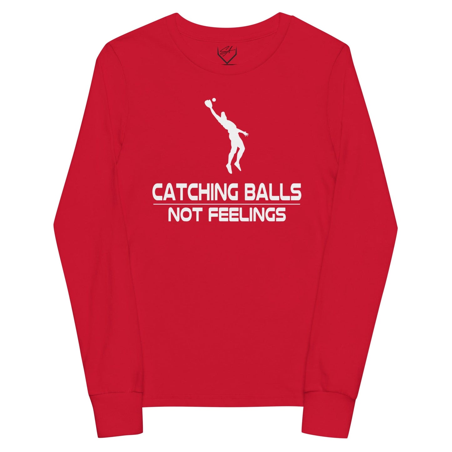 Catching Balls Not Feelings - Youth Long Sleeve
