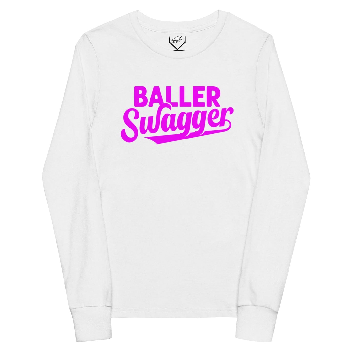 Baller Swagger Pink - Youth Long Sleeve