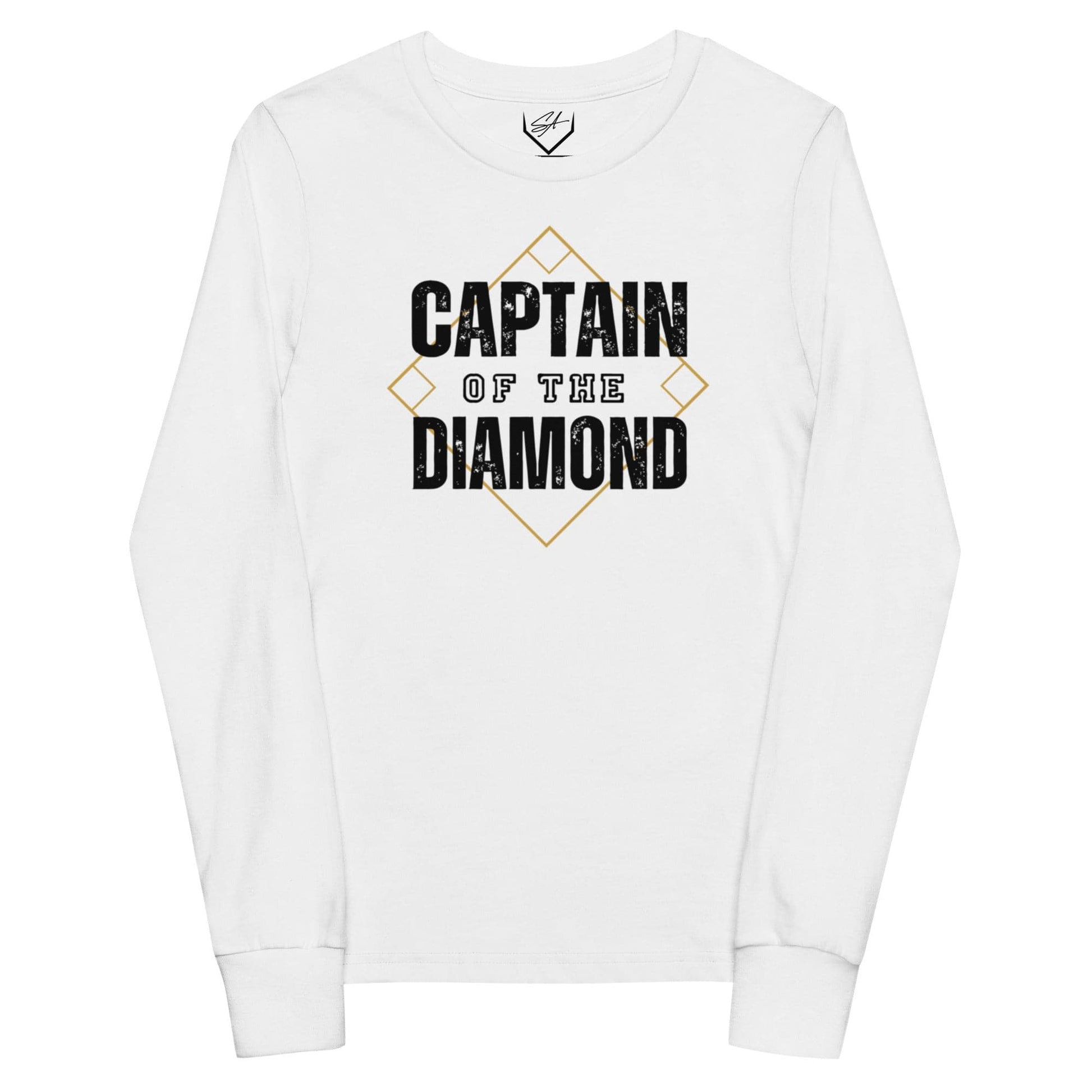 SA Apparel Youth Long Sleeve White / S Captain Of The Diamond - Youth Long Sleeve