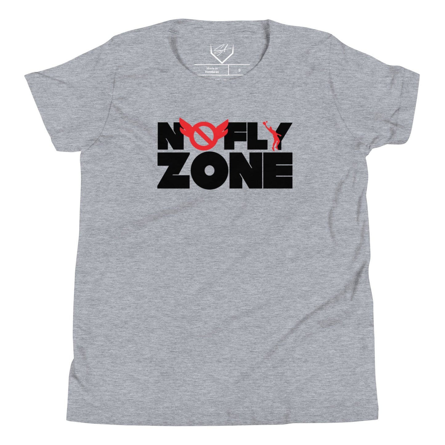 SA Apparel T-Shirt Athletic Heather / S No Fly Zone - Youth Tee