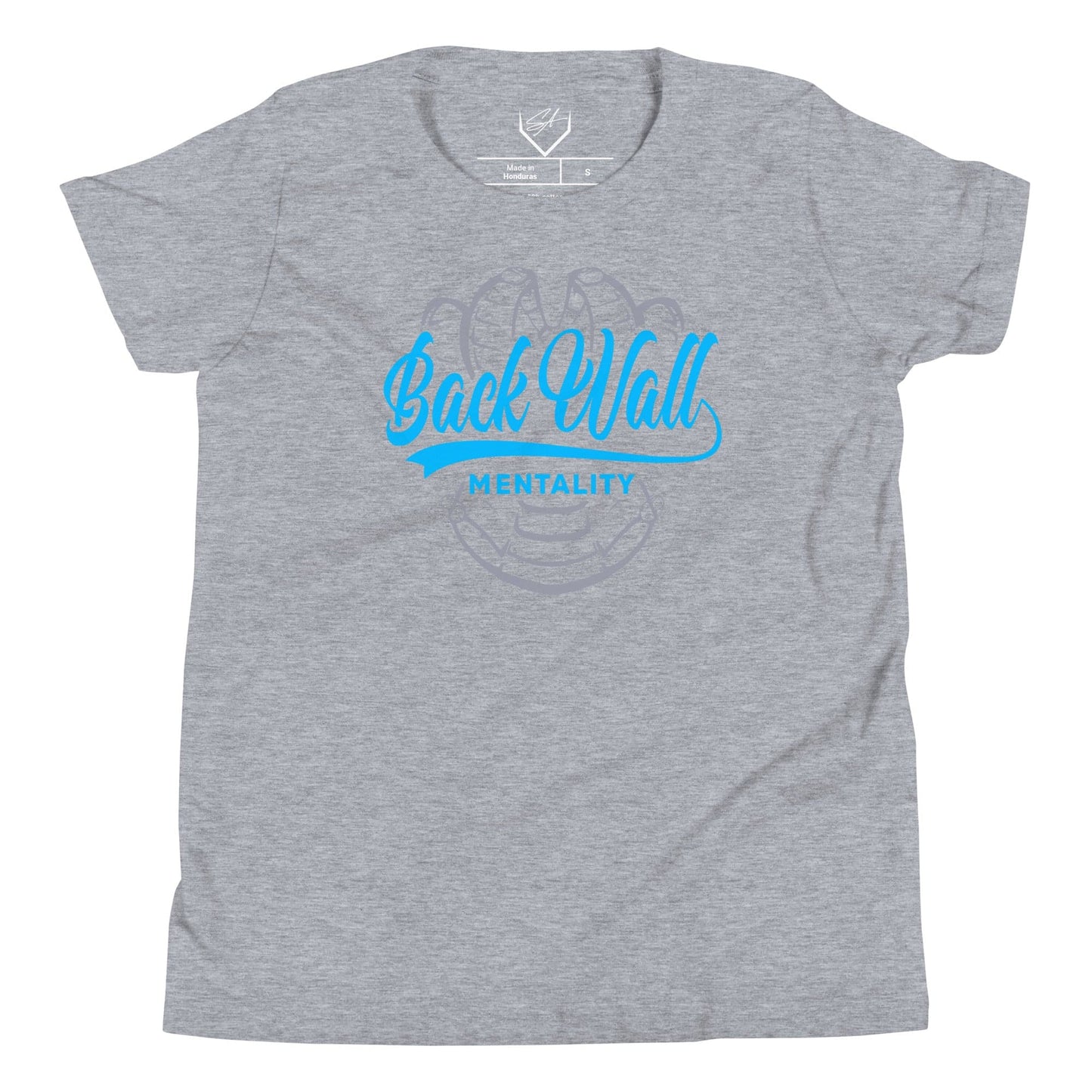 SA Apparel Athletic Heather / S Backwall Mentality Teal - Youth Tee