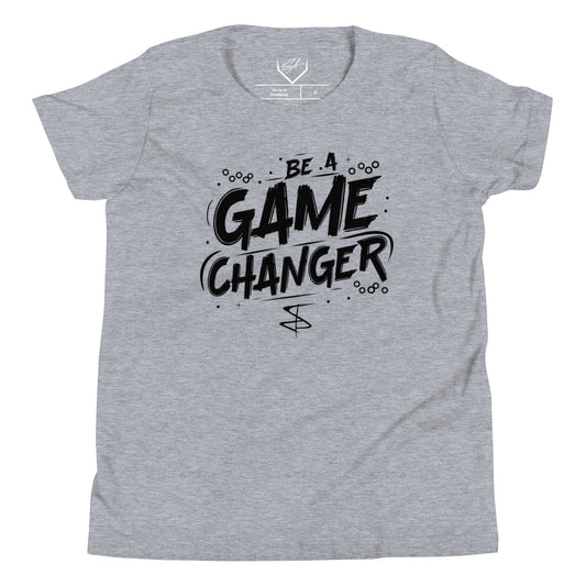 SA Apparel Athletic Heather / S Be A Game Changer - Youth Tee