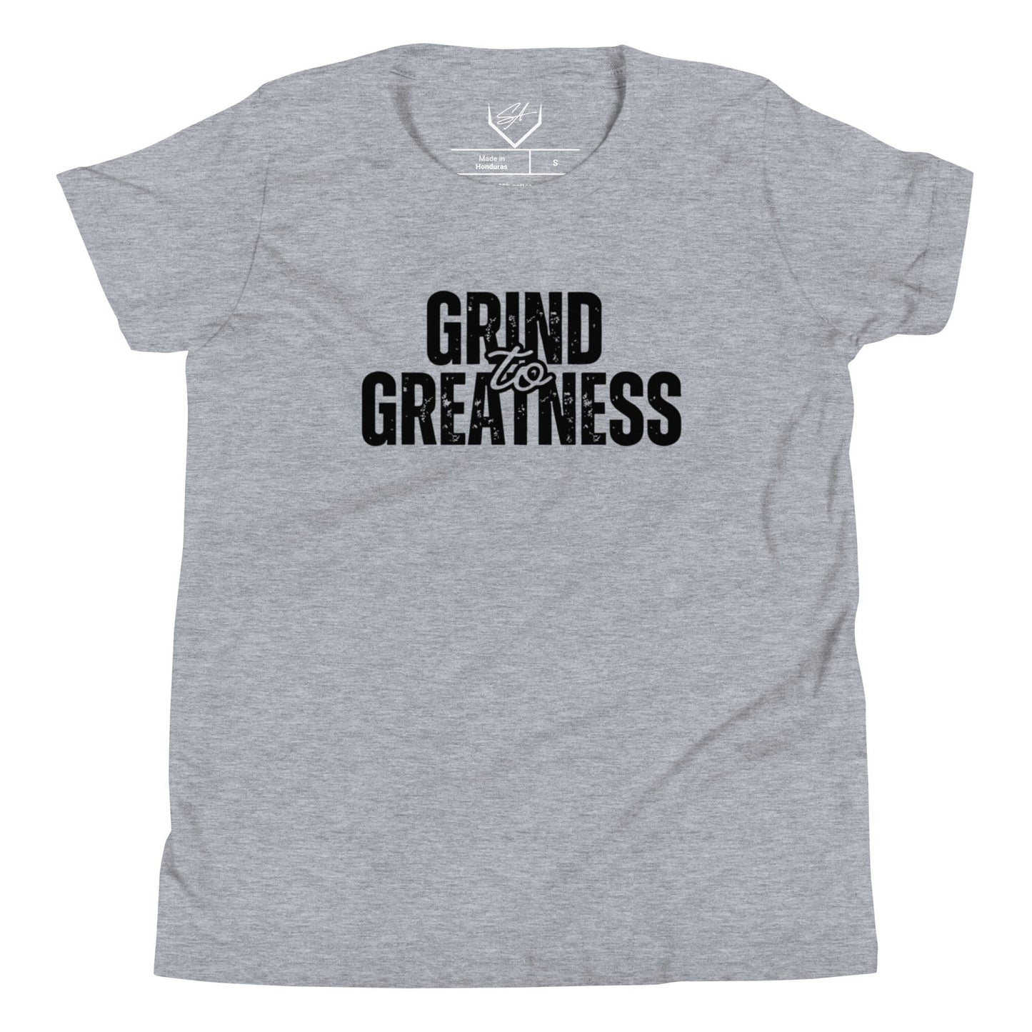 SA Apparel Youth Tee Light Grey / S Grind To Greatness - Youth Tee