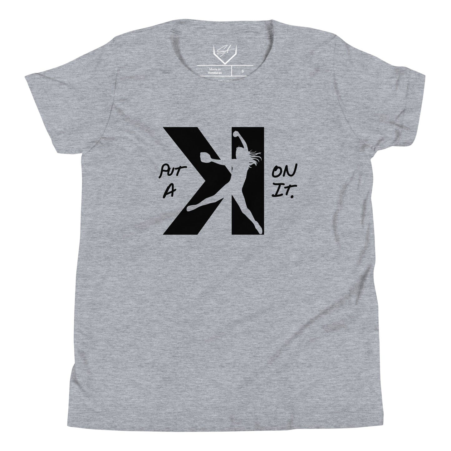 SA Apparel Youth Tee Light Grey / S Put A K On It Softball - Youth Tee