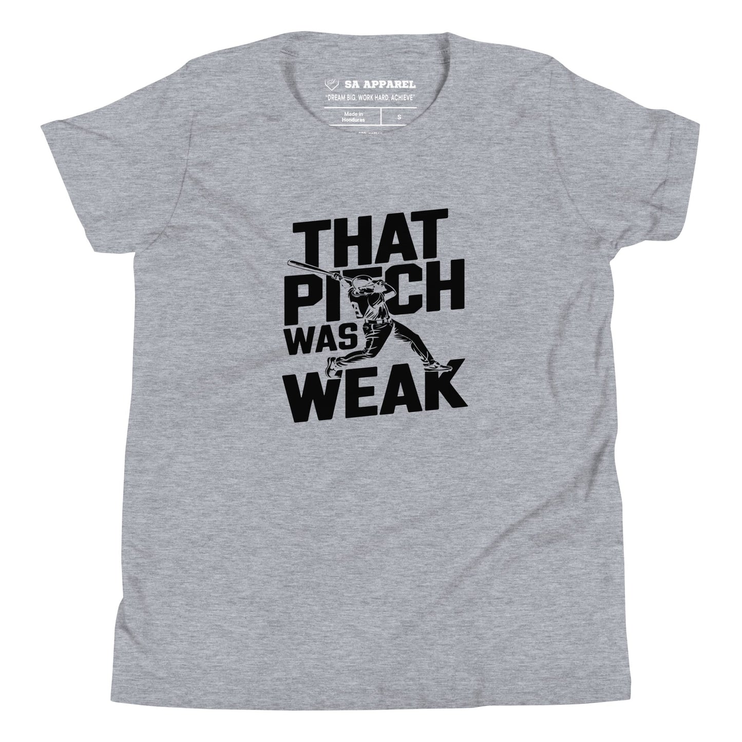 SA Apparel Youth Tee Light Grey / S That Pitch Was Weak - Youth Tee