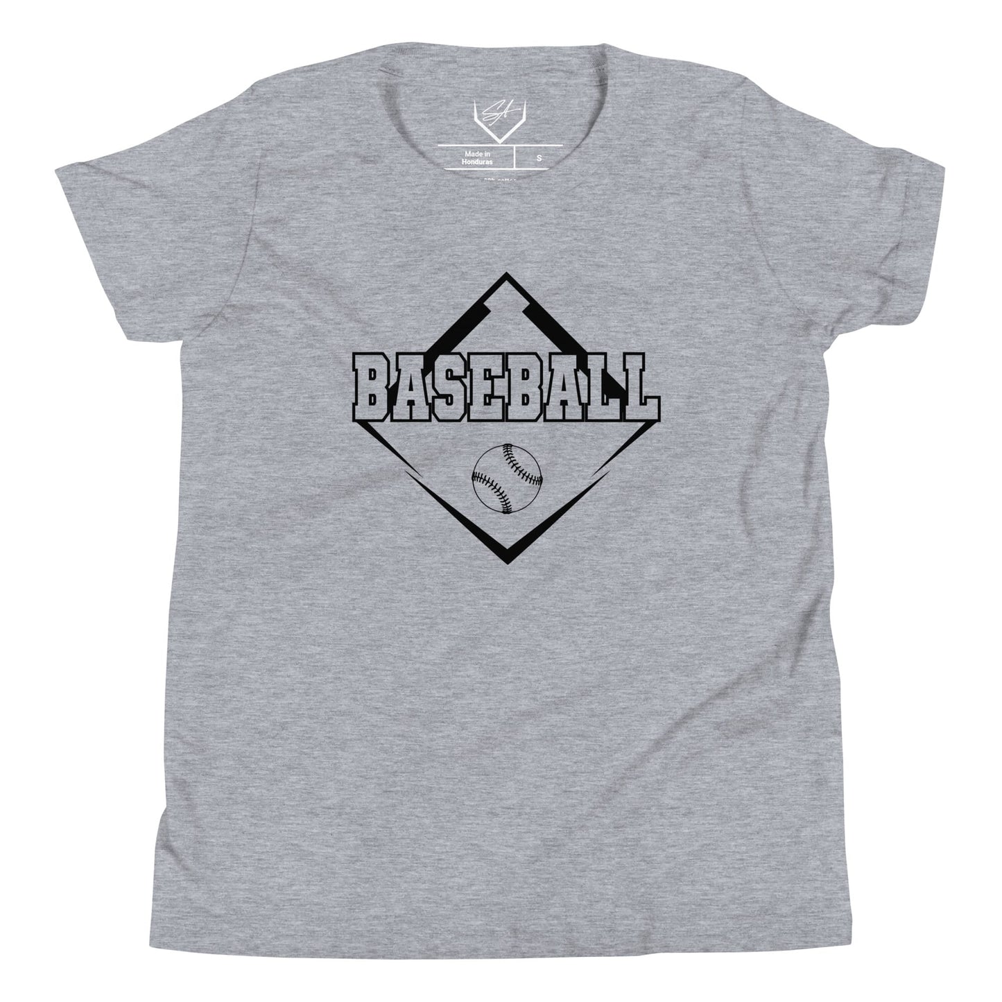 SA Apparel Athletic Heather / S Baseball - Youth Tee