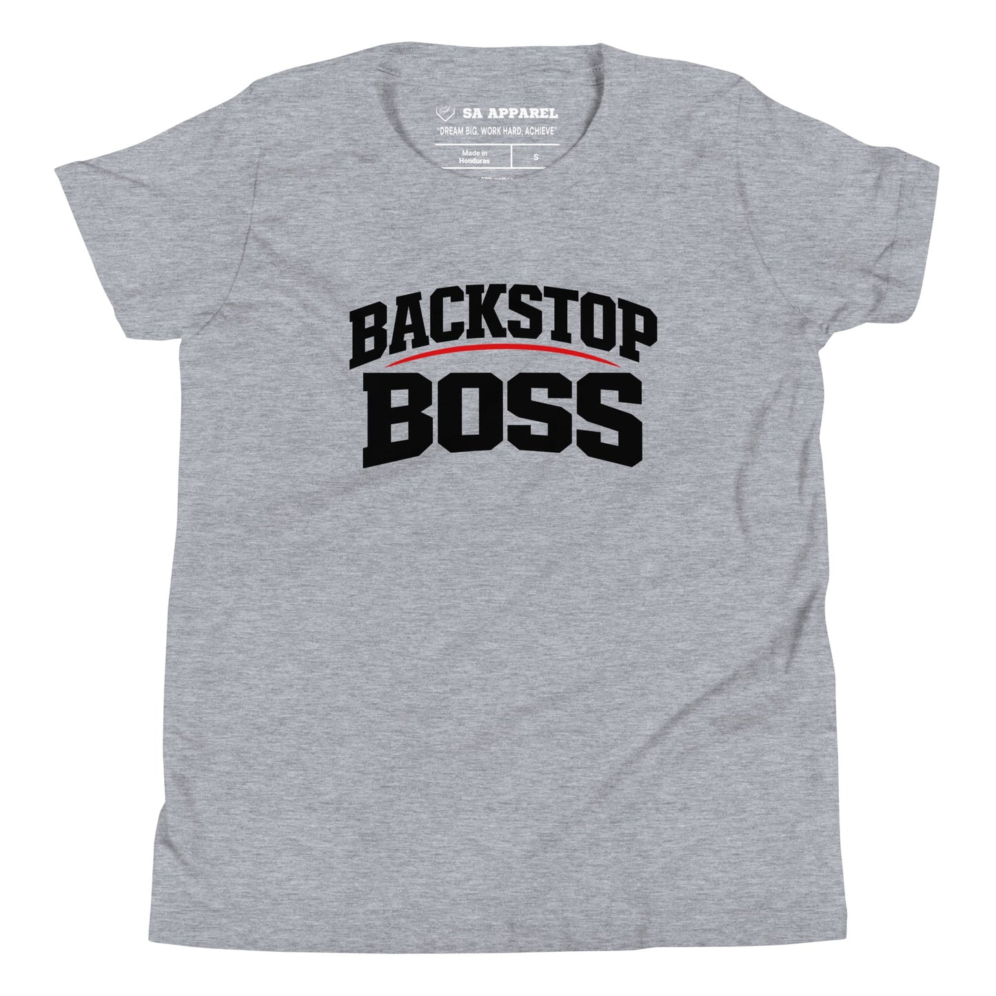 SA Apparel Youth Tee Light Grey / S / Soft Style/Cotton Backstop Boss - Youth Tee