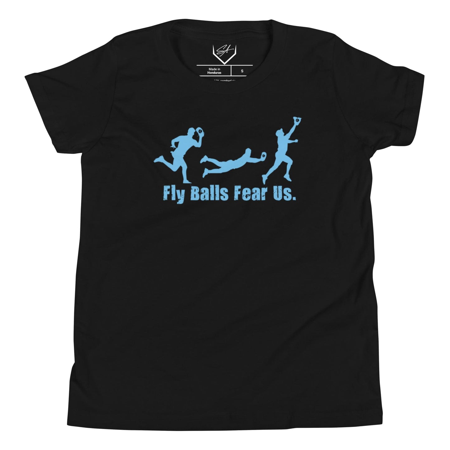 SA Apparel Youth Tee Black / S Fly Balls Fear Us Teal - Youth Tee