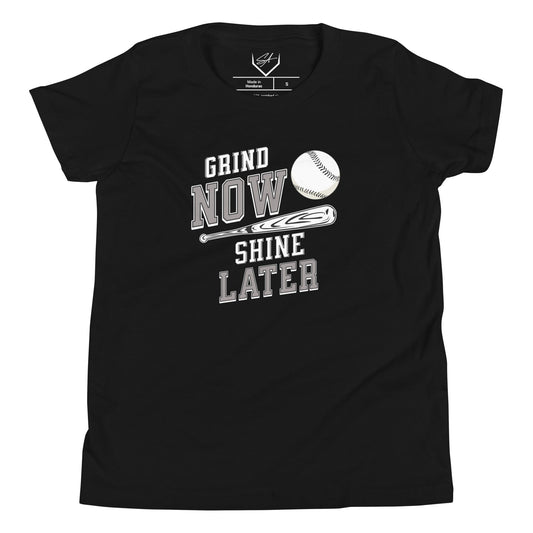 SA Apparel Youth Tee Black / S Grind Now Shine Later - Youth Tee