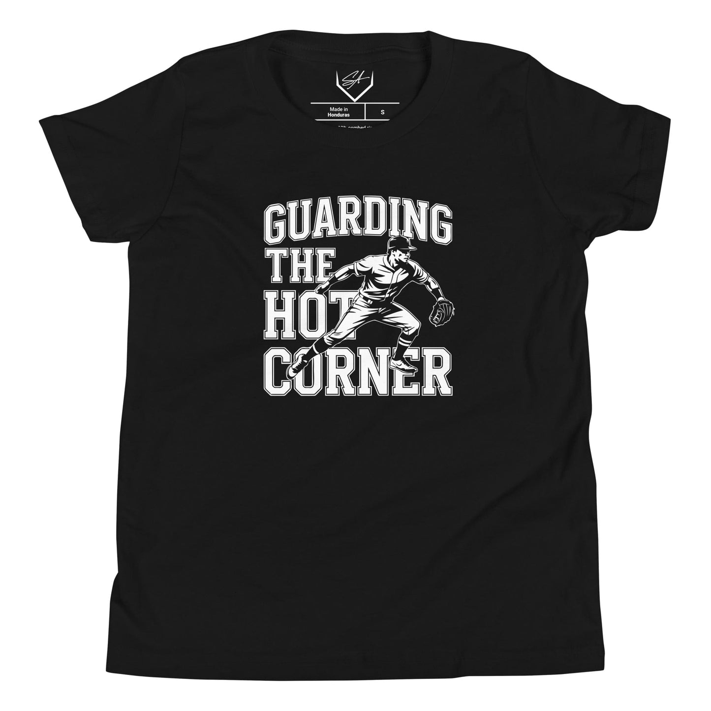 SA Apparel Black / S Guarding The Hot Corner - Youth Tee