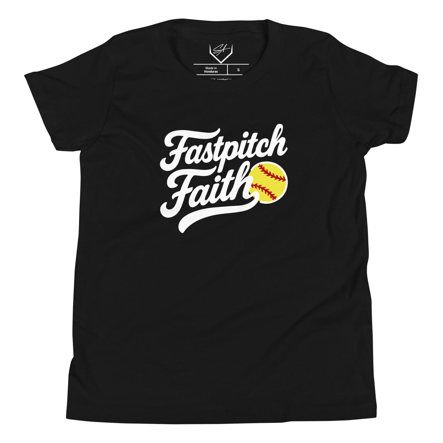 SA Apparel Youth Tee Black / S Fastpitch Faith - Youth Tee
