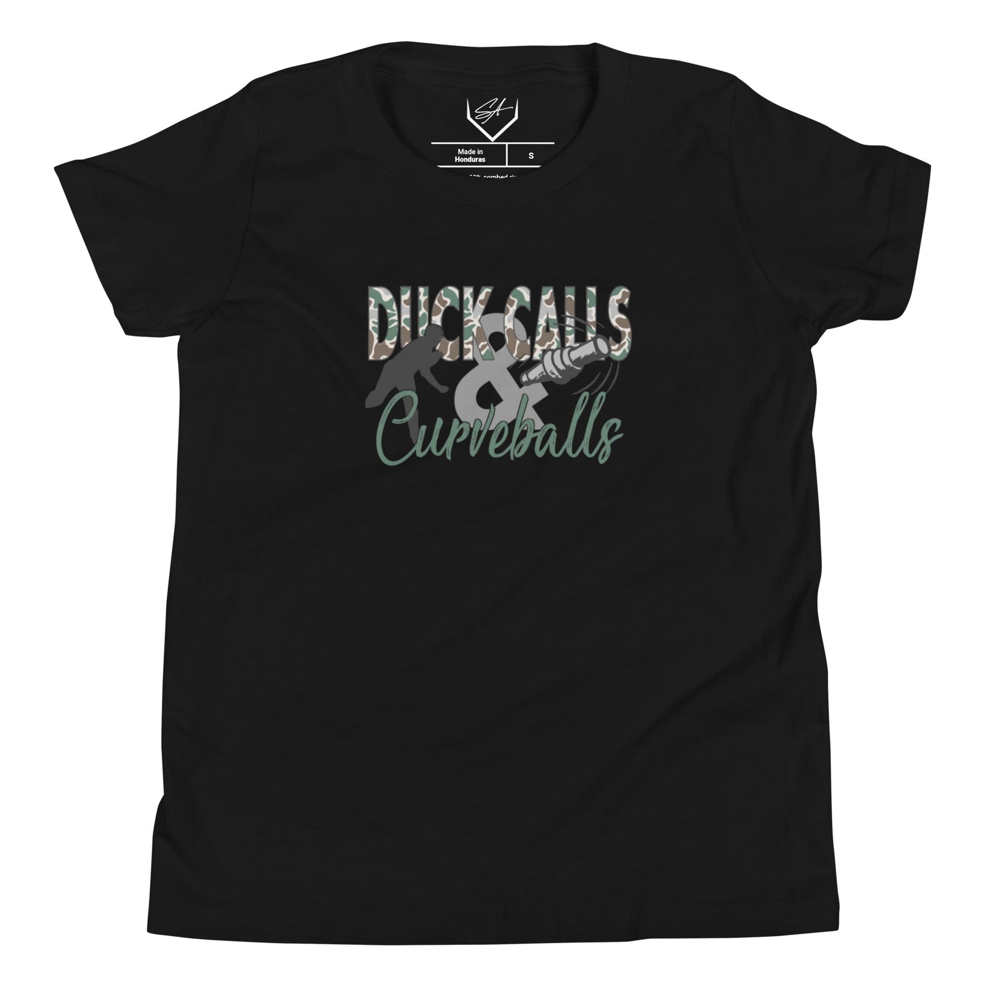 SA Apparel Youth Tee Black / S Duck Calls & Curveballs - Youth Tee