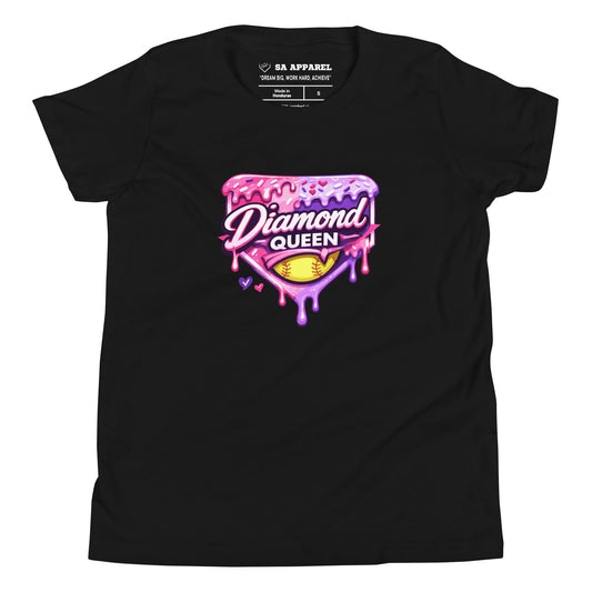 SA Apparel Youth Tee Black / S / Soft Style/Cotton Diamond Queen - Youth Tee