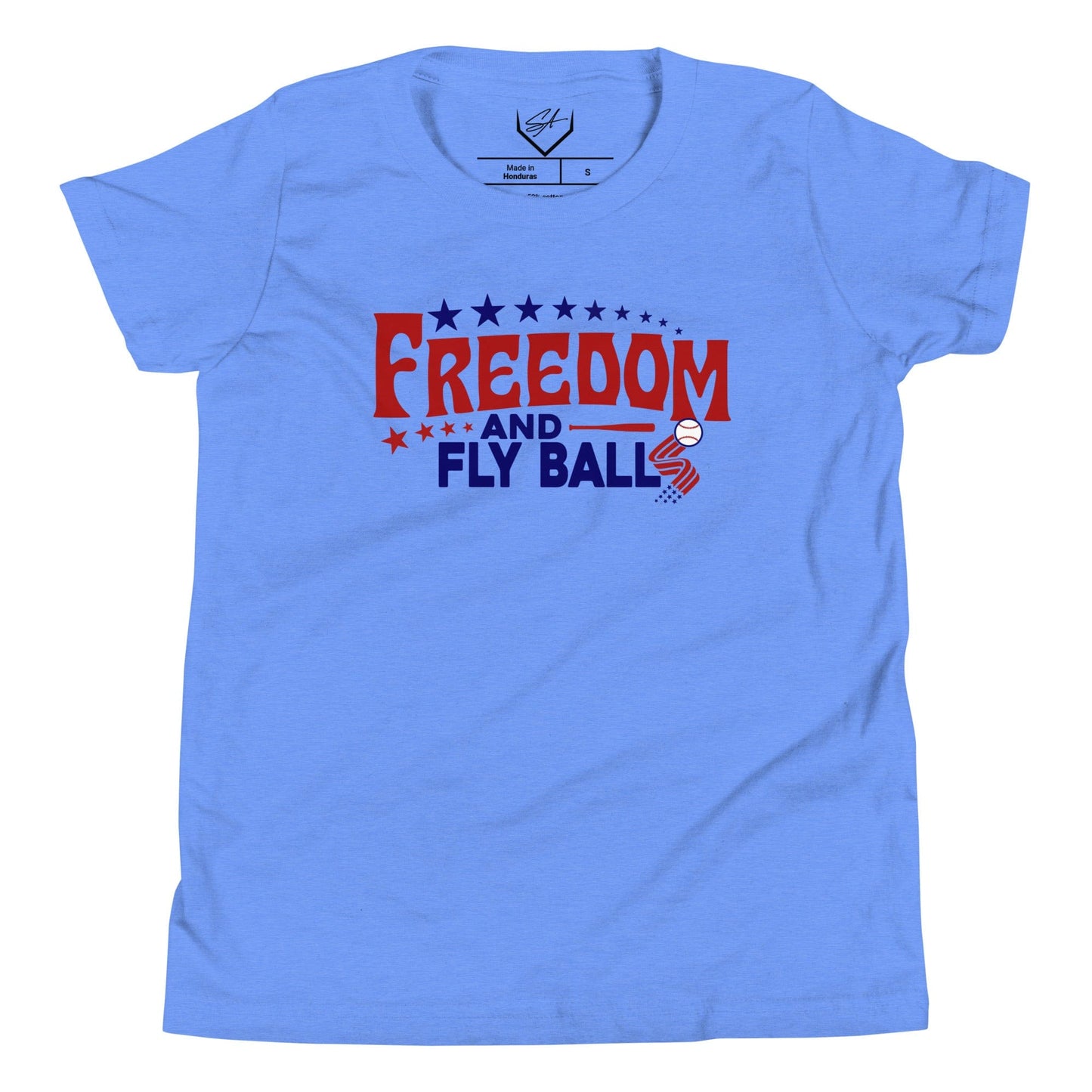 Freedom & Fly Balls Baseball - Youth Tee