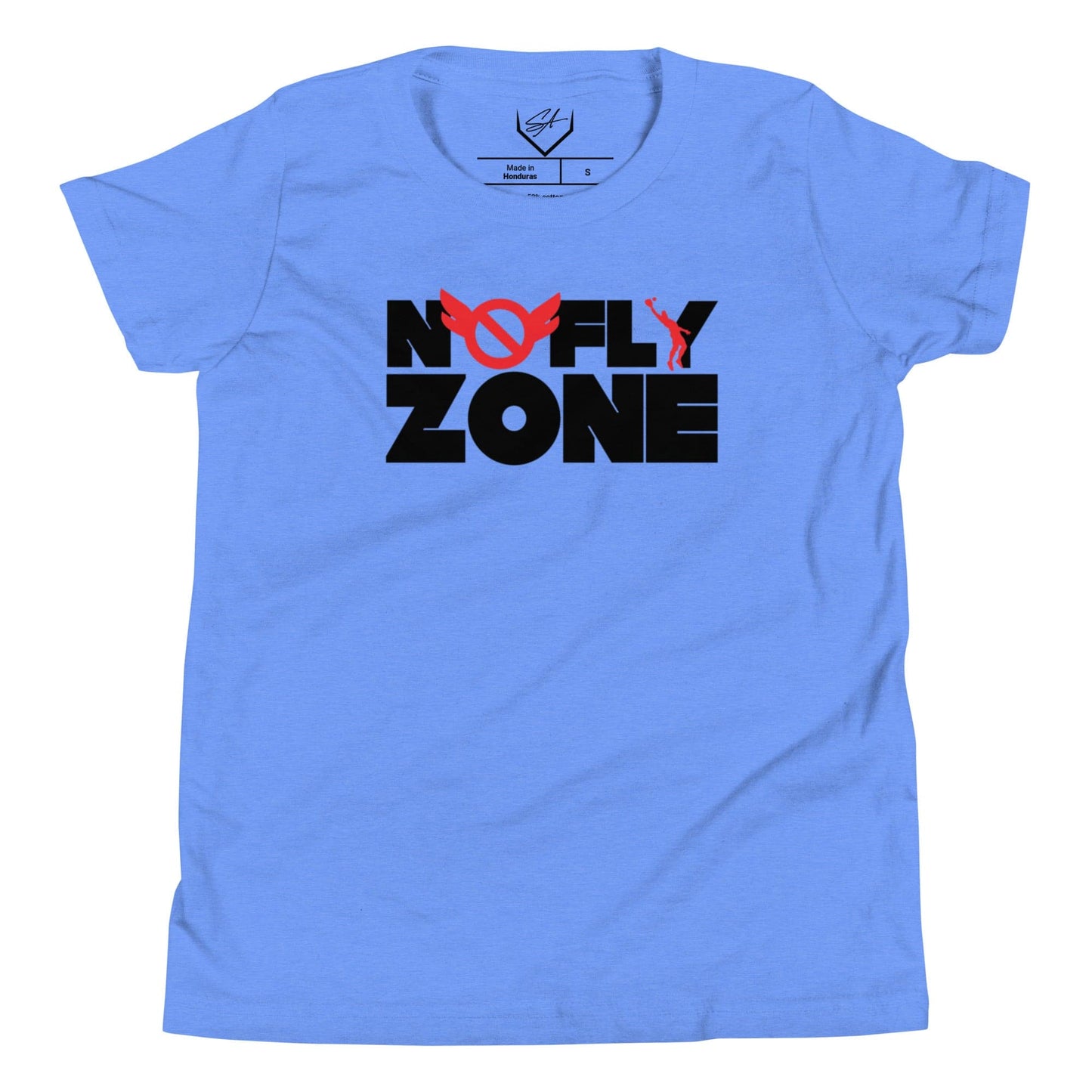 SA Apparel T-Shirt Heather Columbia Blue / S No Fly Zone - Youth Tee