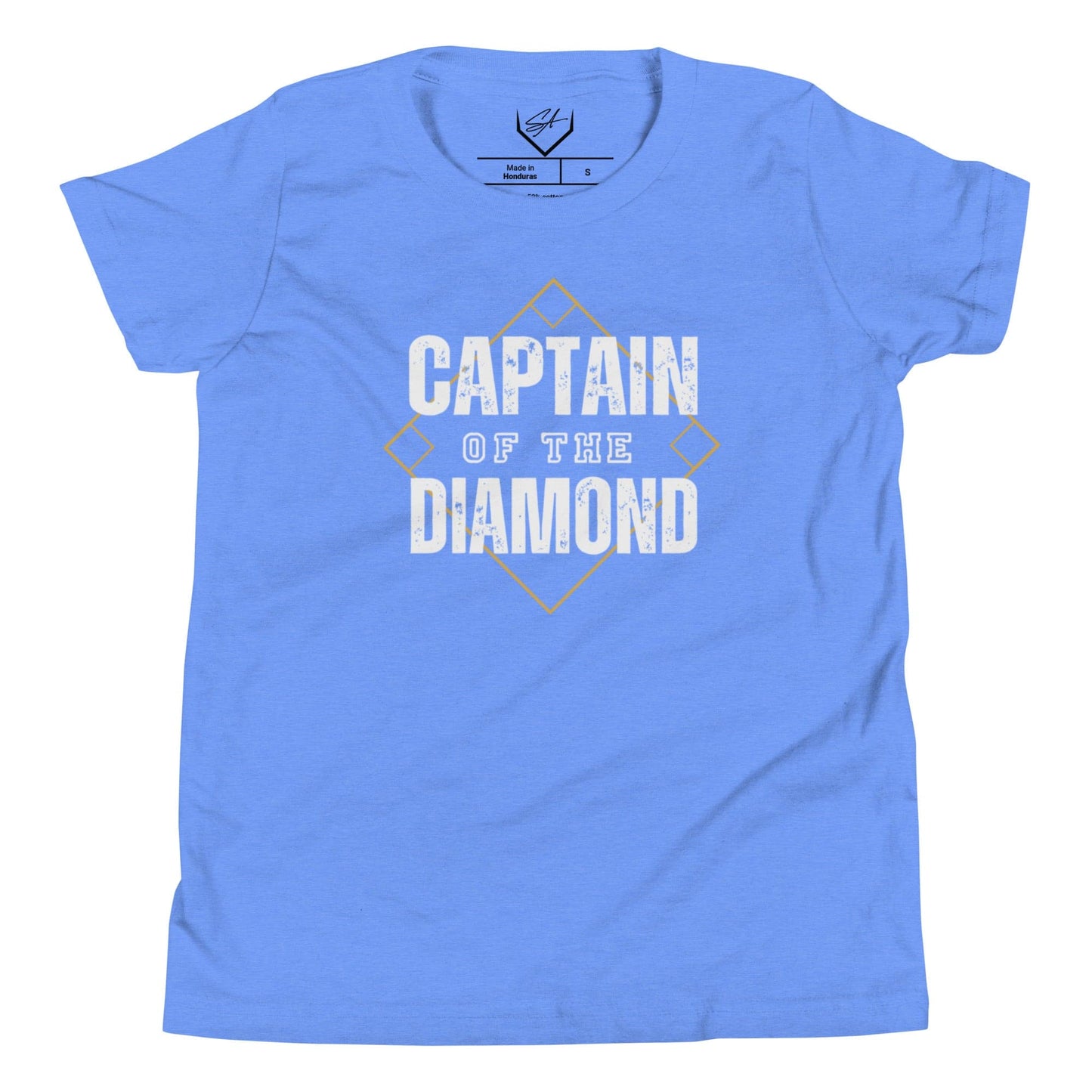 SA Apparel Youth Tee Heather Columbia Blue / S Captain Of The Diamond - Youth Tee