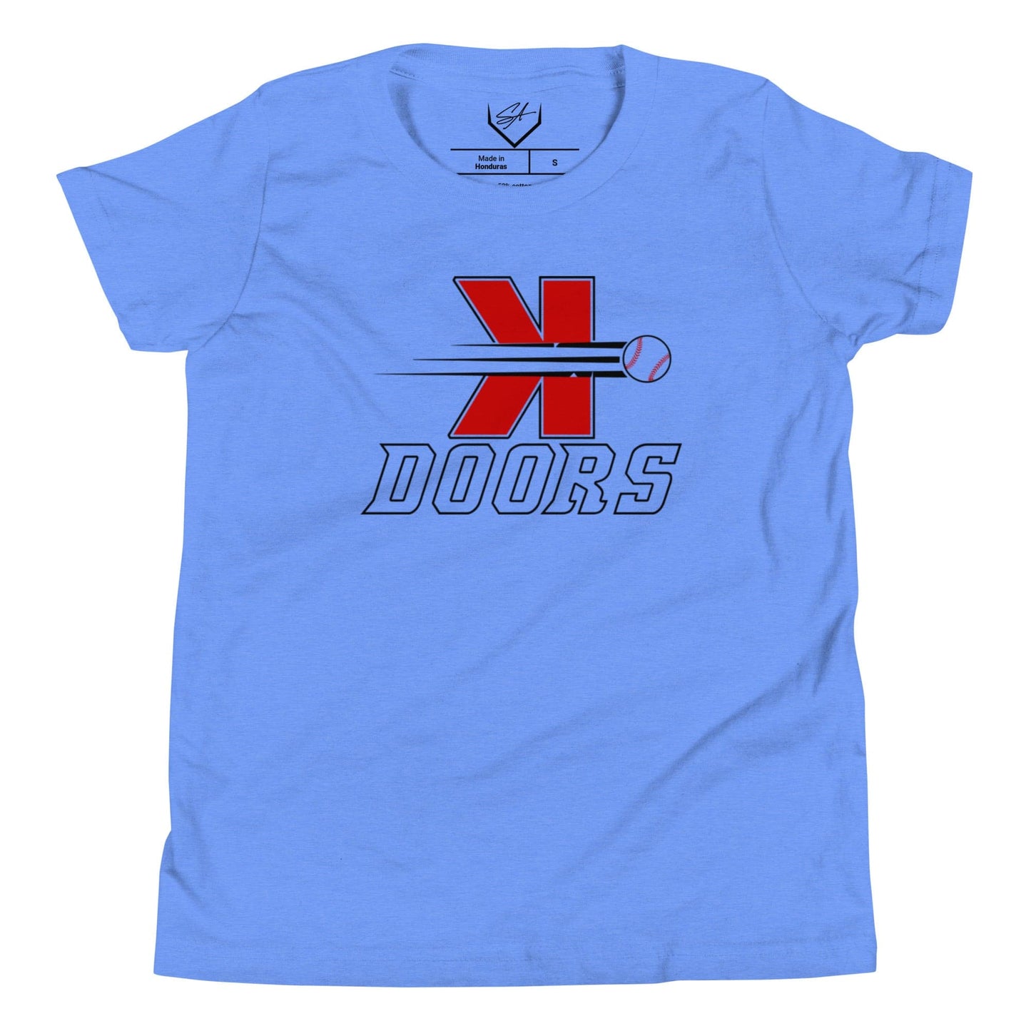 SA Apparel Youth Tee Heather Columbia Blue / S Doors - Youth Tee