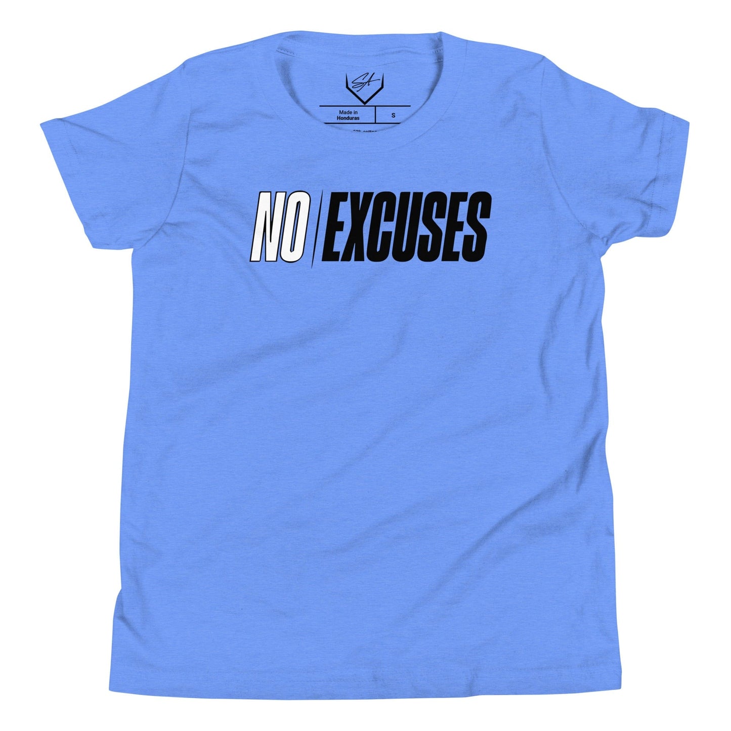 SA Apparel Heather Columbia Blue / S No Excuses - Youth Tee