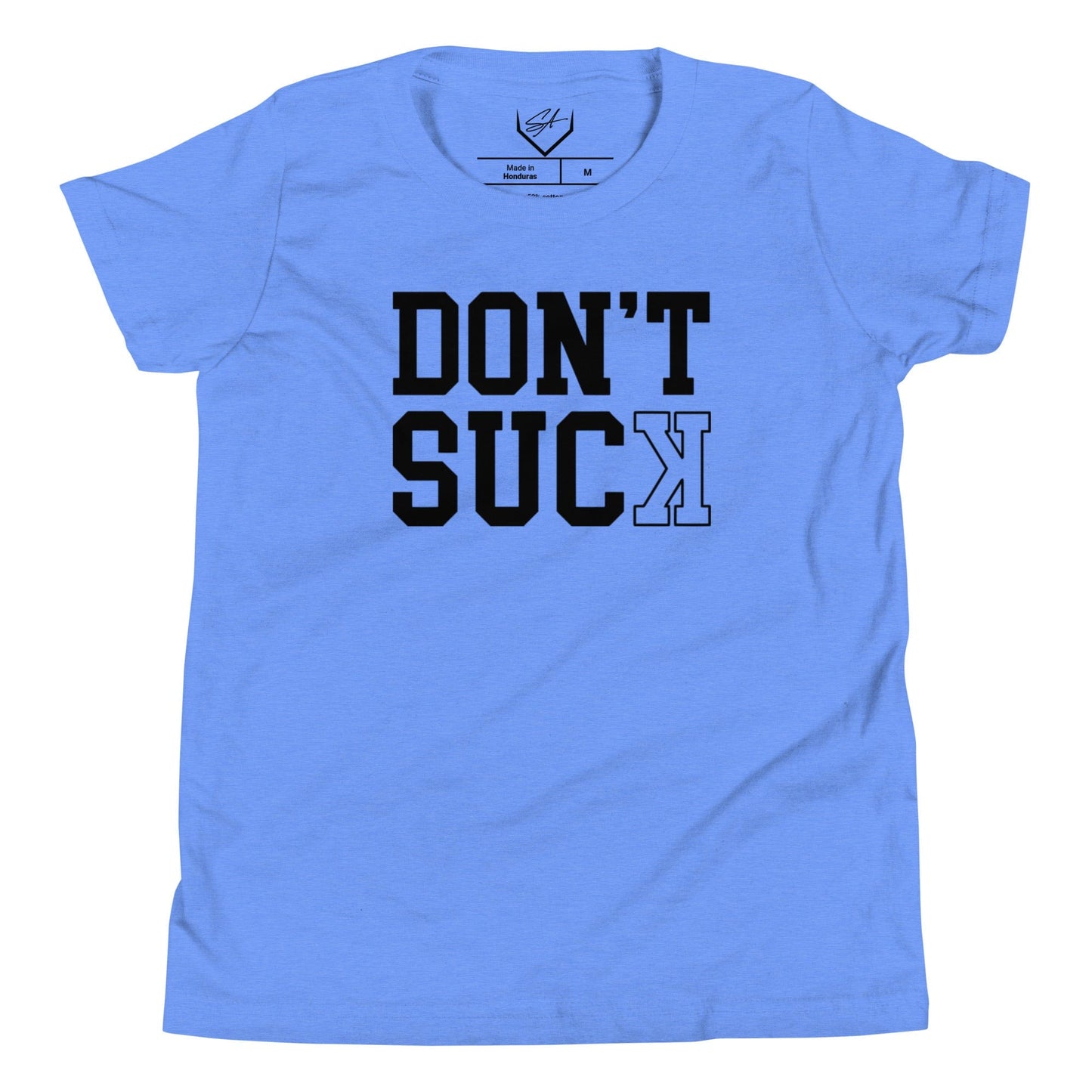 SA Apparel Youth Tee Heather Columbia Blue / M Don't Suck - Youth Tee