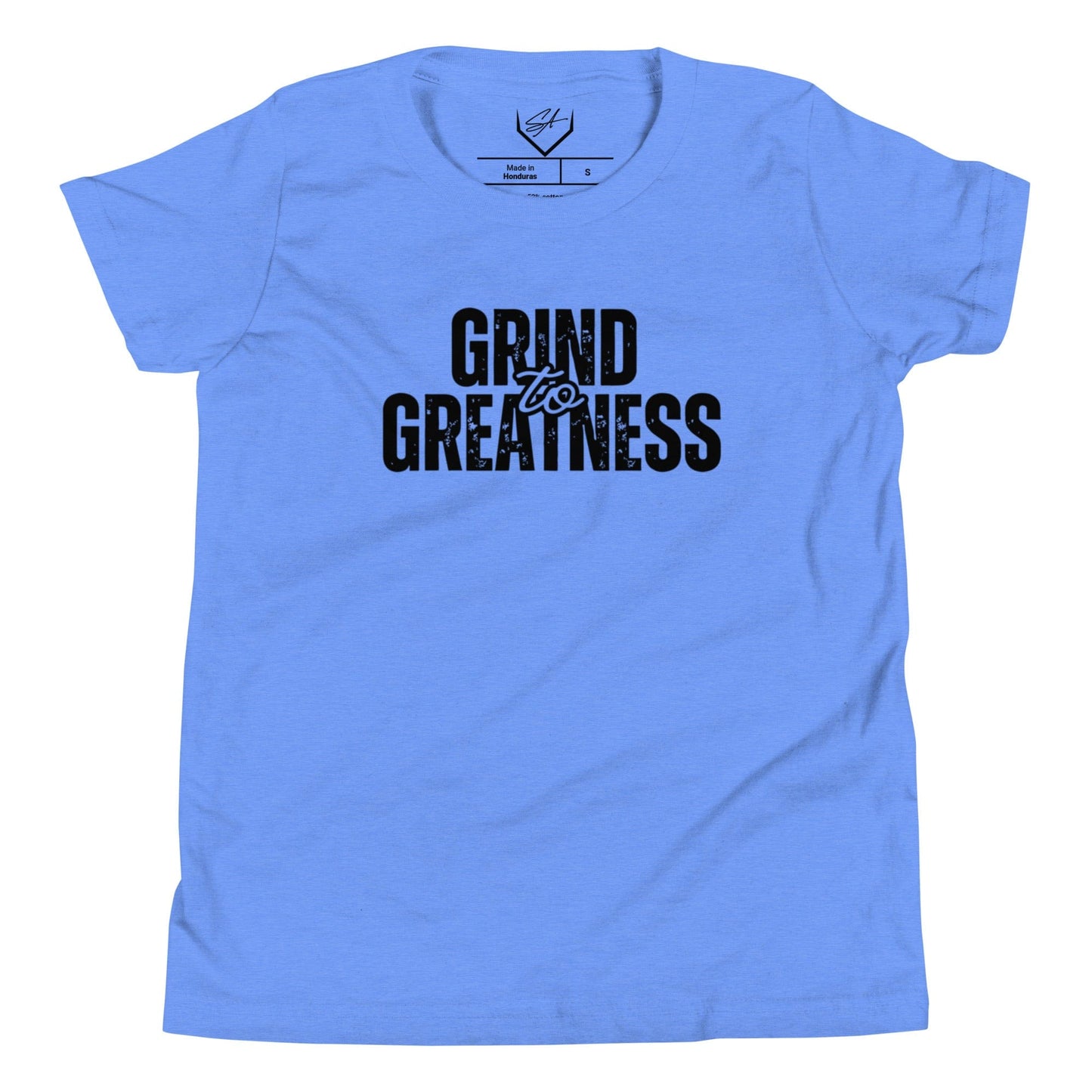 SA Apparel Youth Tee Heather Columbia Blue / S Grind To Greatness - Youth Tee