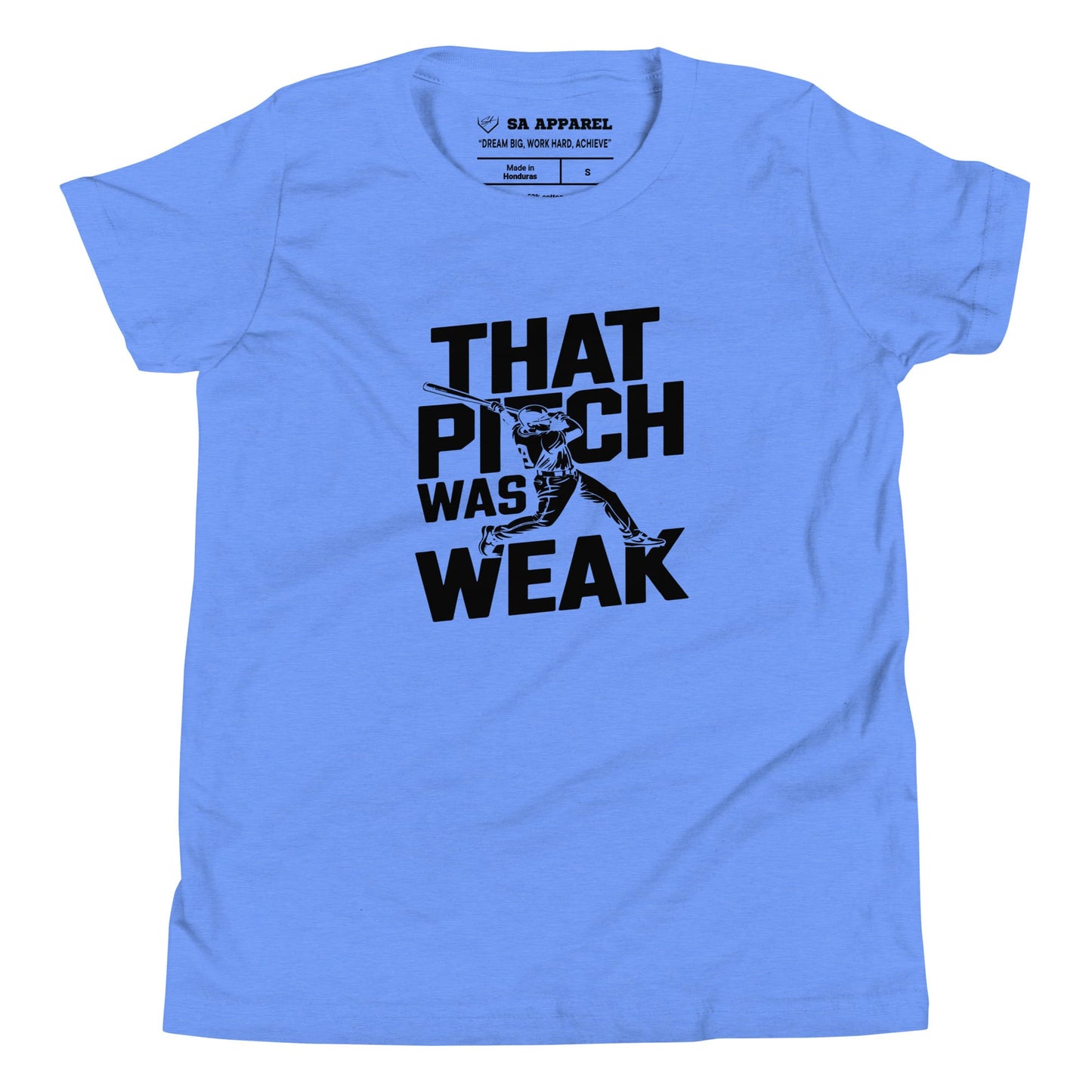 SA Apparel Youth Tee Heather Columbia Blue / S That Pitch Was Weak - Youth Tee