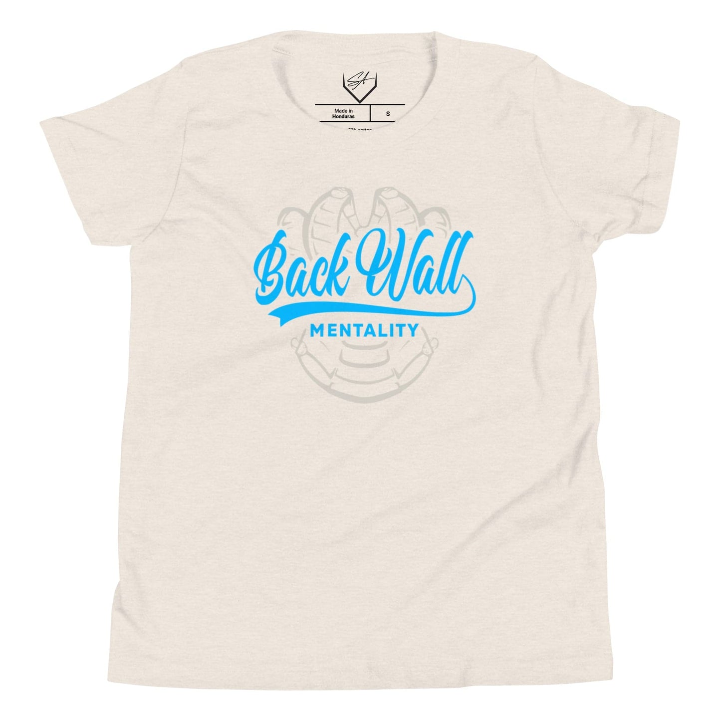 SA Apparel Natural / S Backwall Mentality Teal - Youth Tee