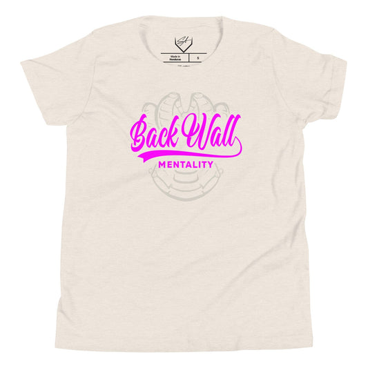 SA Apparel Natural / S Backwall Mentality Pink - Youth Tee