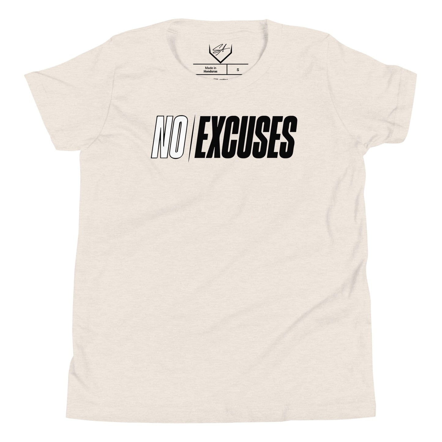 SA Apparel Heather Dust / S No Excuses - Youth Tee