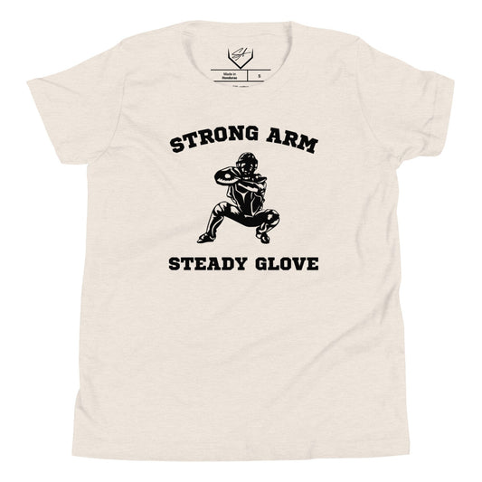 SA Apparel Heather Dust / S Strong Arm, Steady Glove - Youth Tee