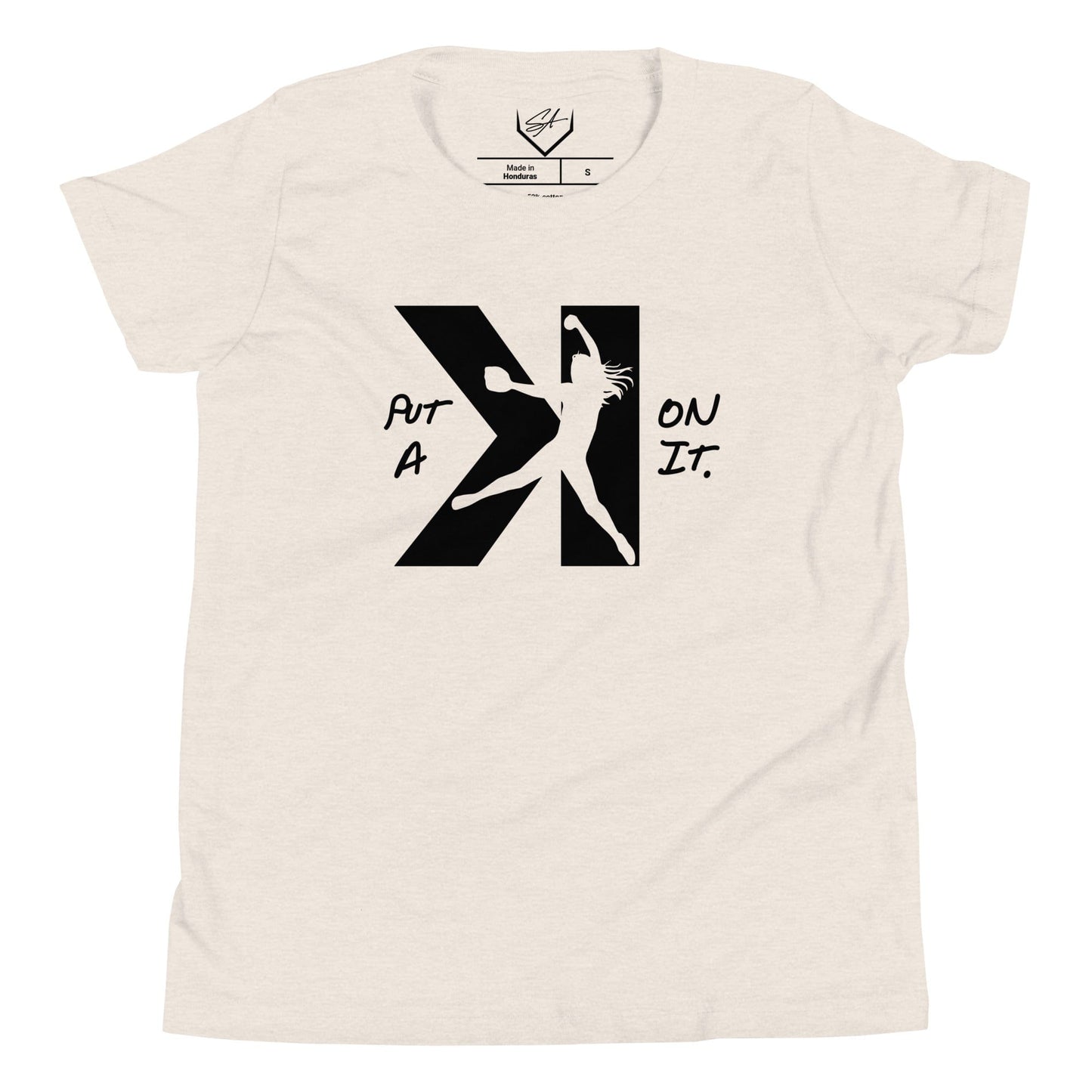 SA Apparel Youth Tee Natural / S Put A K On It Softball - Youth Tee