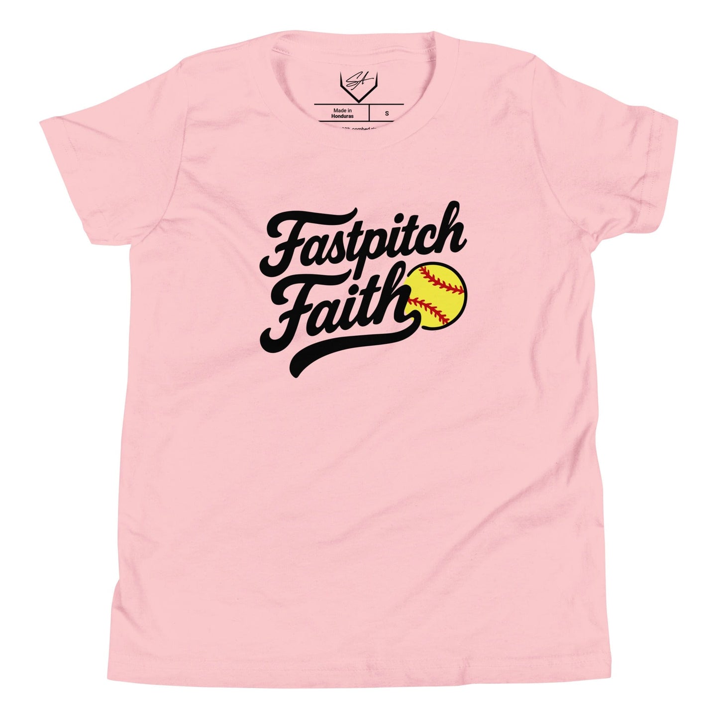 SA Apparel Youth Tee Light Pink / S Fastpitch Faith - Youth Tee