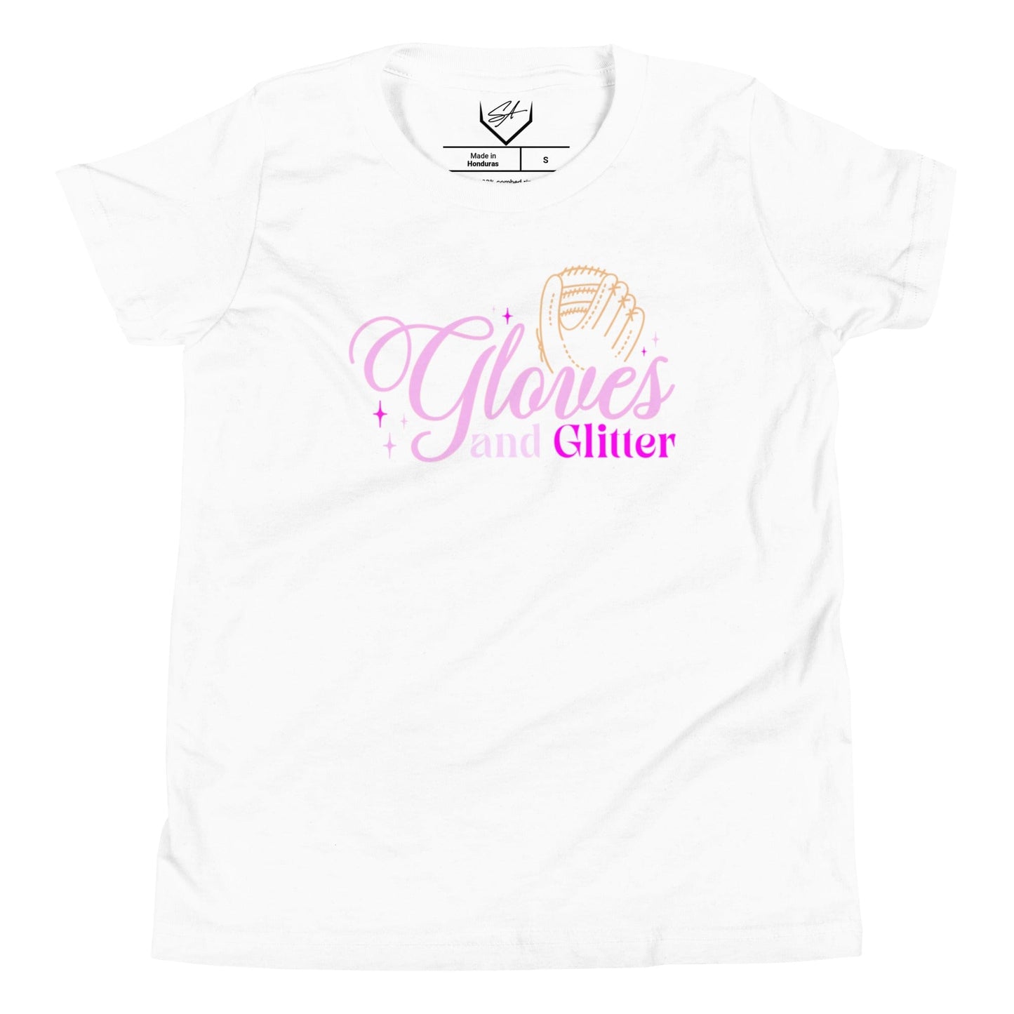 Gloves And Glitter Pink - Youth Tee
