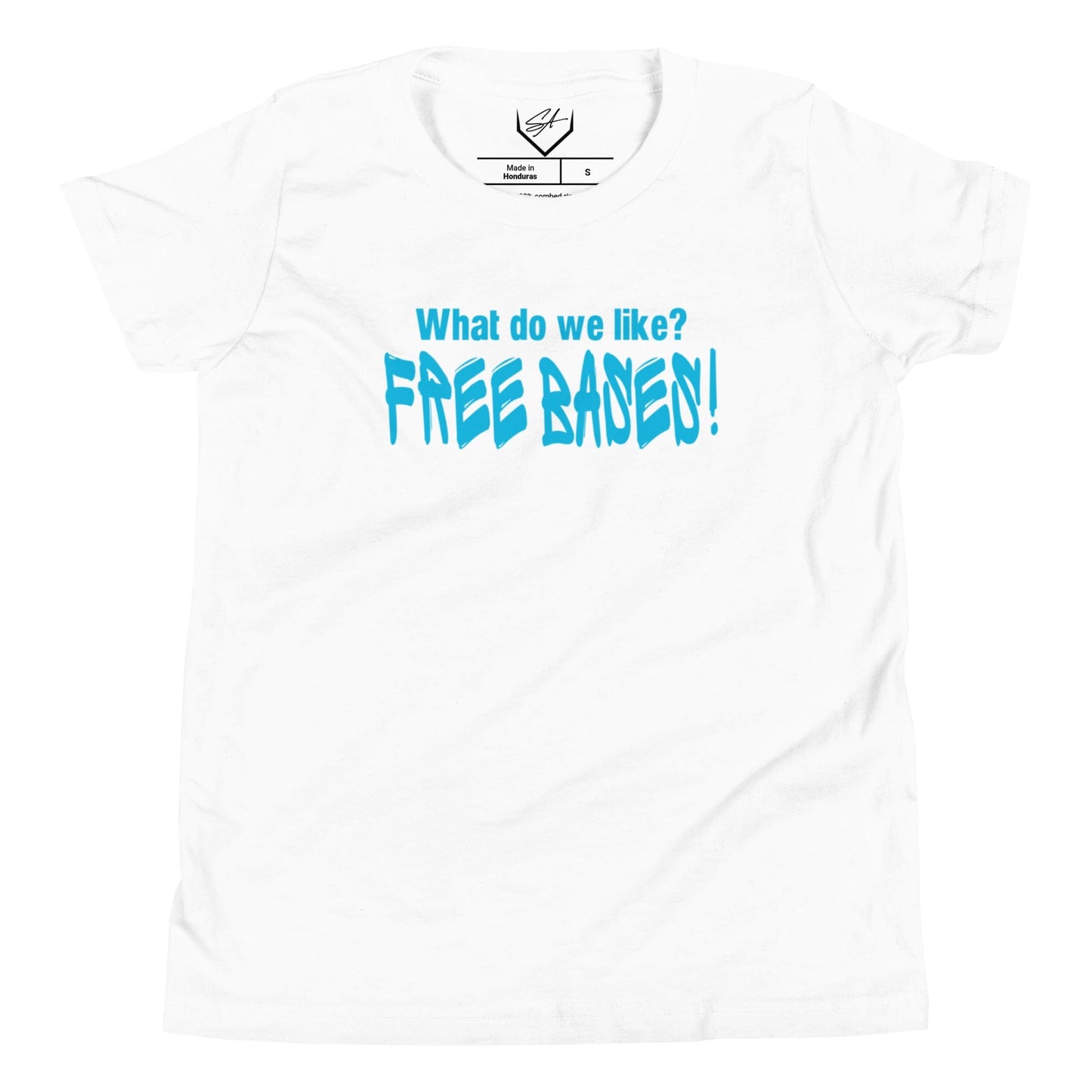 What Do We Like, Free Bases Teal - Youth Tee