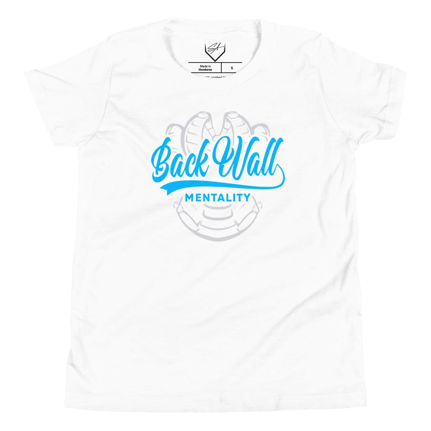 SA Apparel White / S Backwall Mentality Teal - Youth Tee