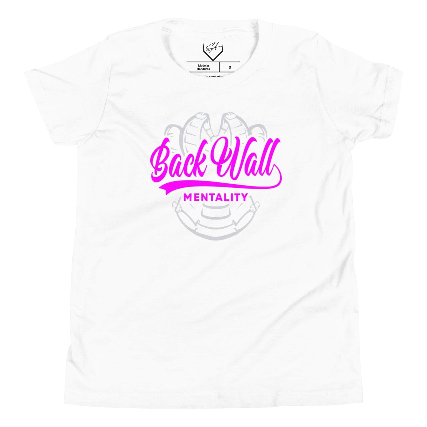 SA Apparel White / S Backwall Mentality Pink - Youth Tee