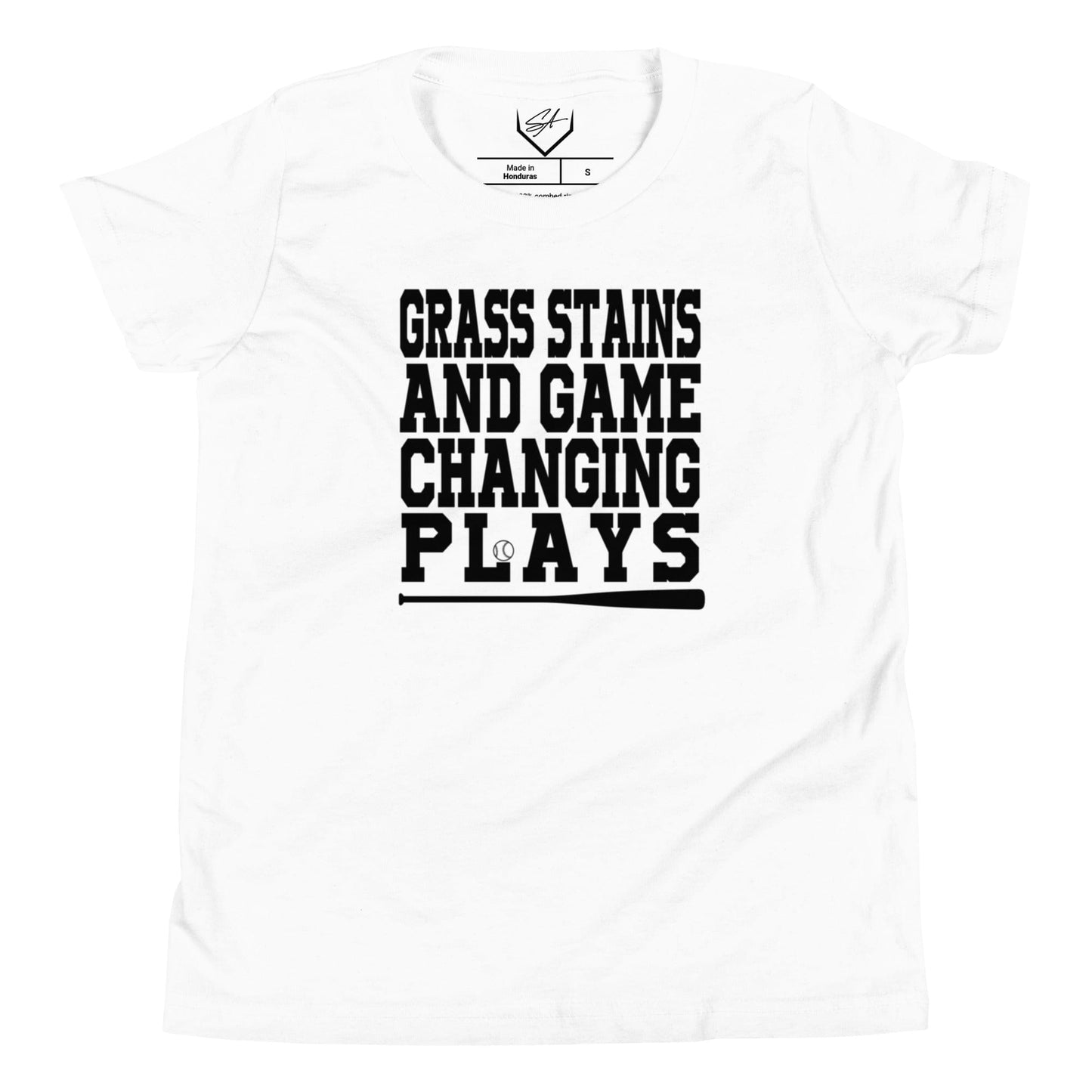 SA Apparel Youth Tee White / S Grass Stains And Game Changing Plays - Youth Tee