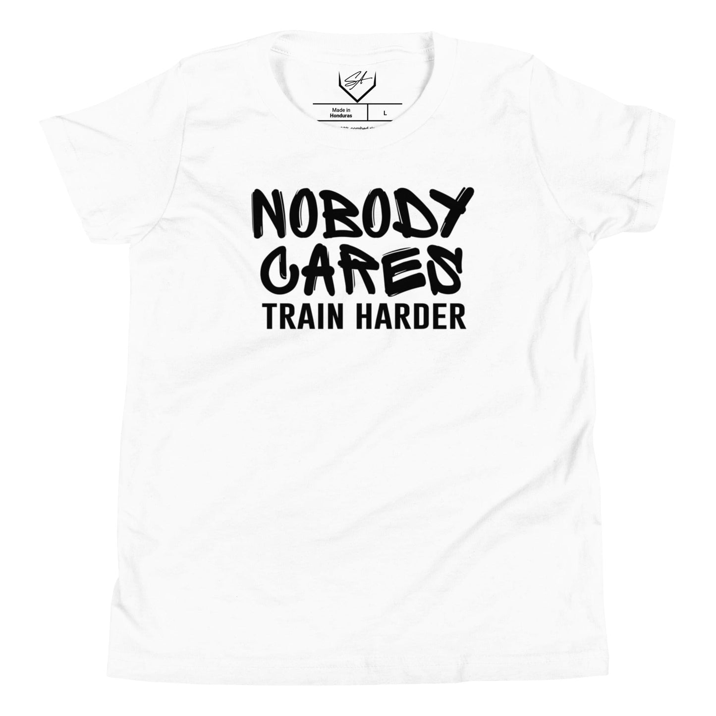 SA Apparel Youth Tee White / L Nobody Cares Train Harder - Youth Tee