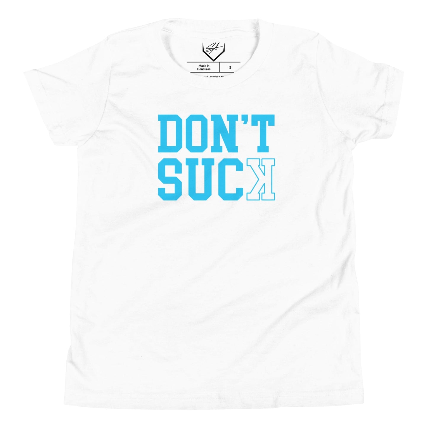 SA Apparel Youth Tee White / S Don't Suck Teal - Youth Tee