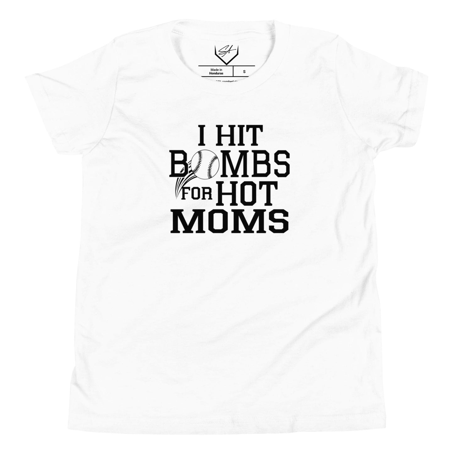 SA Apparel Youth Tee White / S I Hit Bombs For Hot Moms - Youth Tee