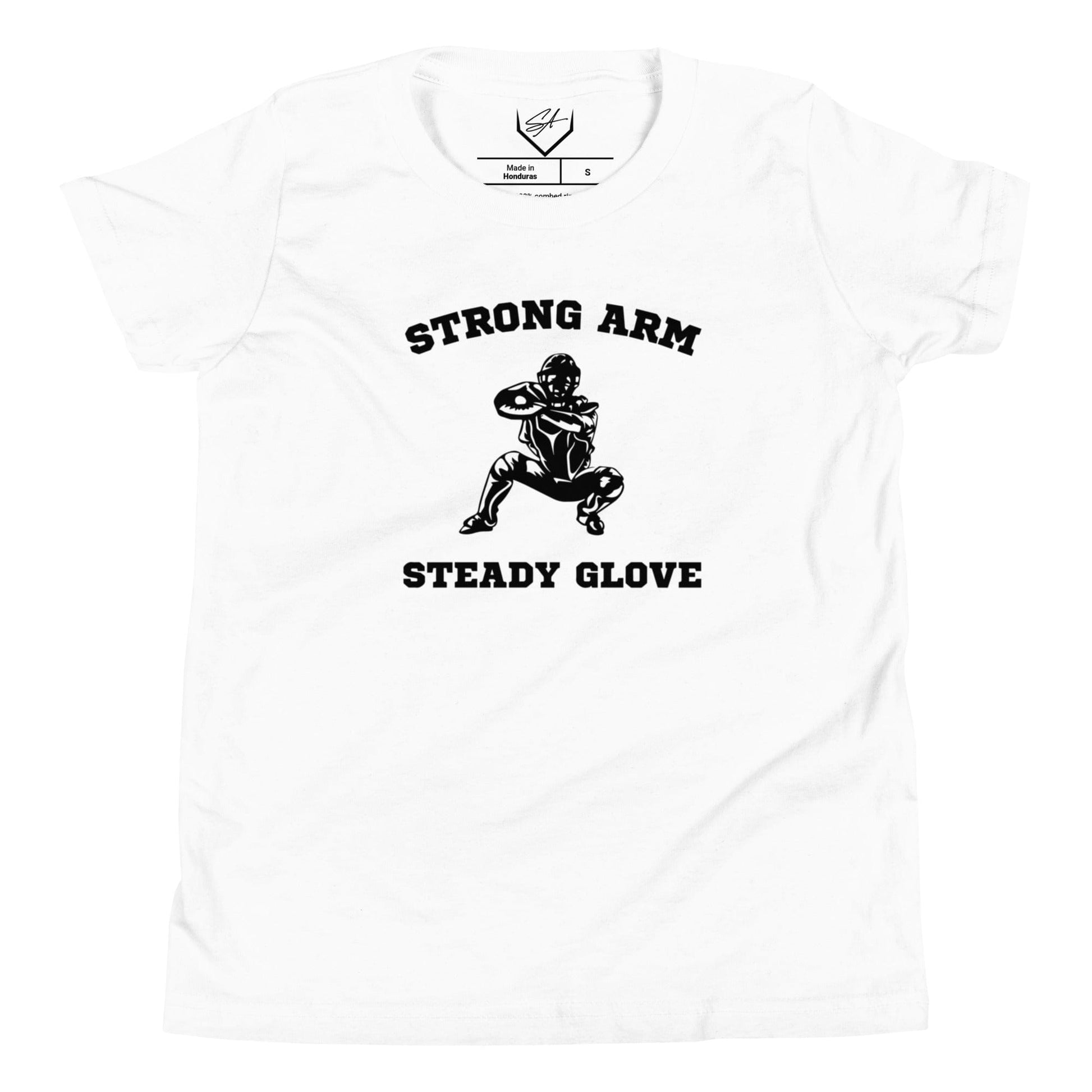 SA Apparel Youth Tee White / S Strong Arm, Steady Glove - Youth Tee